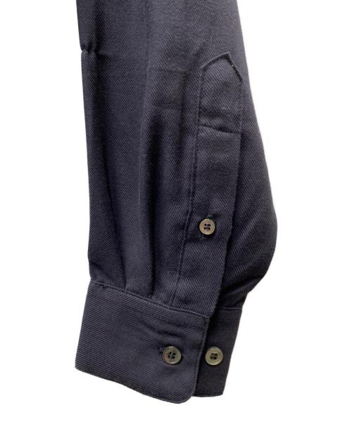 OVY（オヴィー）OVY (オヴィー) THOMAS MASON コットンカシミヤ 長袖シャツ ブラック サイズ:Lの古着・服飾アイテム