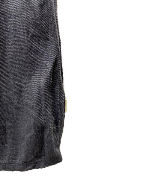 OVY（オヴィー）OVY (オヴィー) THOMAS MASON コットンカシミヤ 長袖シャツ グレー サイズ:Lの古着・服飾アイテム