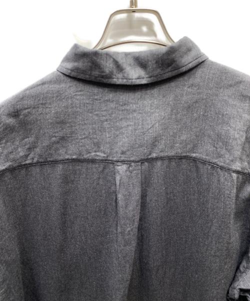OVY（オヴィー）OVY (オヴィー) THOMAS MASON コットンカシミヤ 長袖シャツ グレー サイズ:Lの古着・服飾アイテム
