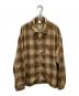OVY（オヴィー）の古着「Ombre Check Shirt Jacket オンブレチェック シャツ ジャケット」｜ブラウン