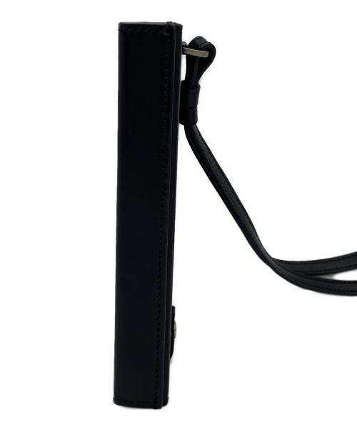 JIL SANDER（ジルサンダー）JIL SANDER (ジルサンダー) MATCH BOX レザー スクエア スライドショルダーバッグ ブラックの古着・服飾アイテム