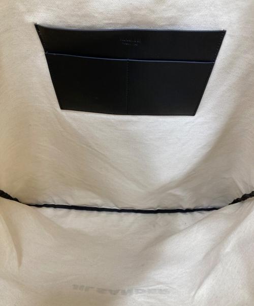 JIL SANDER（ジルサンダー）JIL SANDER (ジルサンダー) ロゴプリント トップハンドル トートバッグ キナリ×ブラックの古着・服飾アイテム