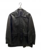 steinシュタイン）の古着「LEATHER CAR JACKET レザーコート」｜ブラック