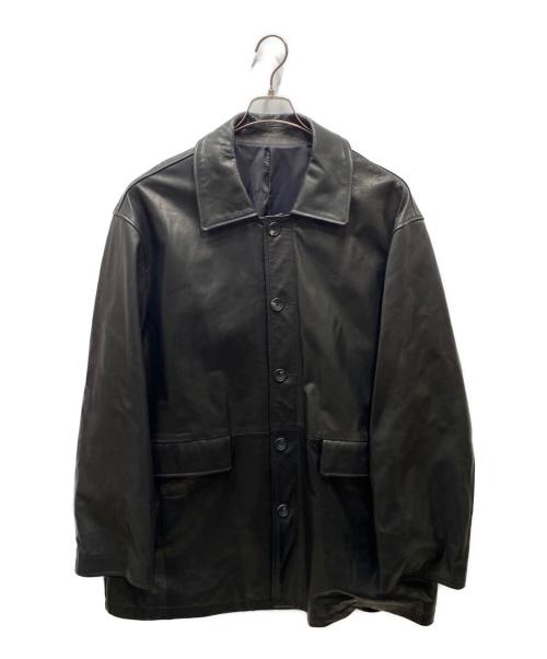 stein（シュタイン）stein (シュタイン) LEATHER CAR JACKET レザーコート ブラック サイズ:Mの古着・服飾アイテム