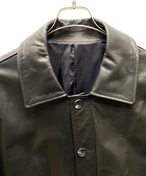 stein（シュタイン）stein (シュタイン) LEATHER CAR JACKET レザーコート ブラック サイズ:Mの古着・服飾アイテム