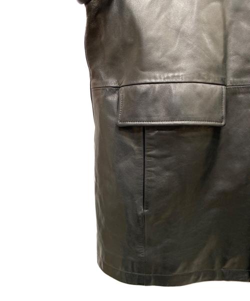 stein（シュタイン）stein (シュタイン) LEATHER CAR JACKET レザーコート ブラック サイズ:Mの古着・服飾アイテム