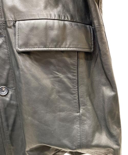 stein（シュタイン）stein (シュタイン) LEATHER CAR JACKET レザーコート ブラック サイズ:Mの古着・服飾アイテム
