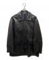 stein（シュタイン）の古着「LEATHER CAR JACKET レザーコート」｜ブラック