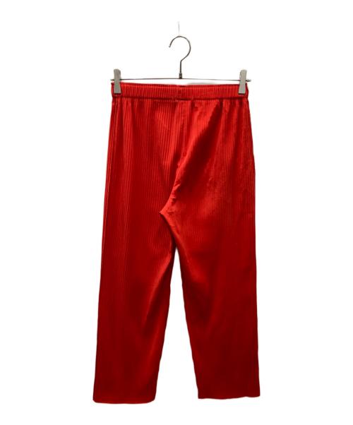 ISSEY MIYAKE me（イッセイ ミヤケ ミー）ISSEY MIYAKE me (イッセイ ミヤケ ミー) プリーツ イージーパンツ レッド サイズ:Lの古着・服飾アイテム