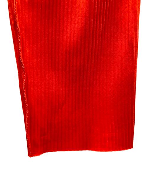 ISSEY MIYAKE me（イッセイ ミヤケ ミー）ISSEY MIYAKE me (イッセイ ミヤケ ミー) プリーツ イージーパンツ レッド サイズ:Lの古着・服飾アイテム