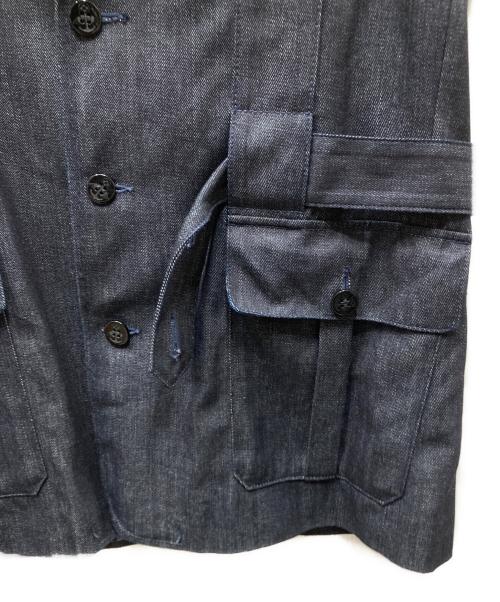 EVISU（エヴィス）EVISU (エヴィス) マリンボタン デニムベスト ブラック×ブルー サイズ:SIZE Freeの古着・服飾アイテム