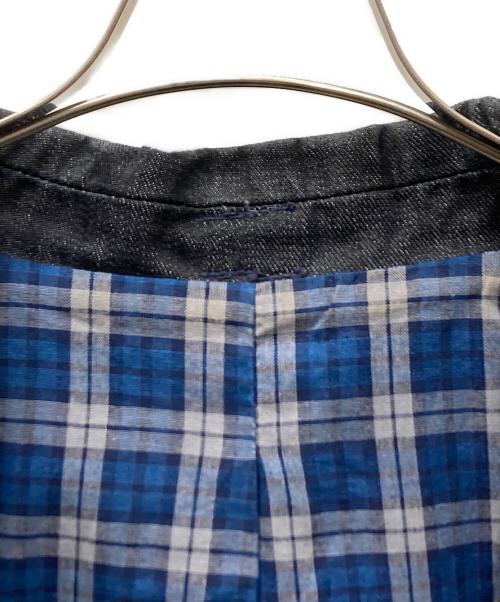 EVISU（エヴィス）EVISU (エヴィス) マリンボタン デニムベスト ブラック×ブルー サイズ:SIZE Freeの古着・服飾アイテム