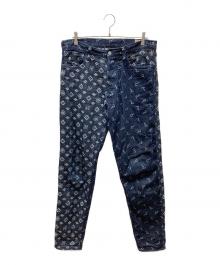 EVISU（エヴィス）の古着「家紋柄 デニムパンツ」｜ブルー