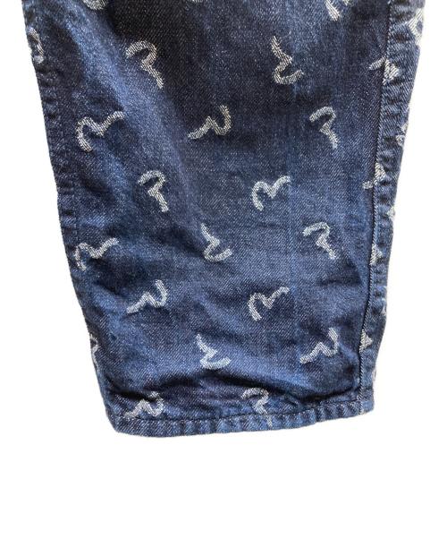 EVISU（エヴィス）EVISU (エヴィス) 家紋柄 デニムパンツ ブルー サイズ:34の古着・服飾アイテム