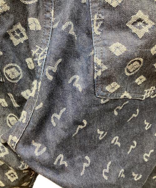EVISU（エヴィス）EVISU (エヴィス) 家紋柄 デニムパンツ ブルー サイズ:34の古着・服飾アイテム