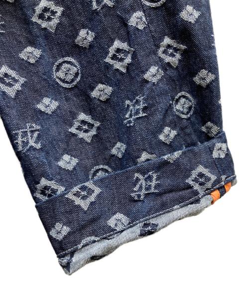 EVISU（エヴィス）EVISU (エヴィス) 家紋柄 デニムジャケット ブルー サイズ:46の古着・服飾アイテム