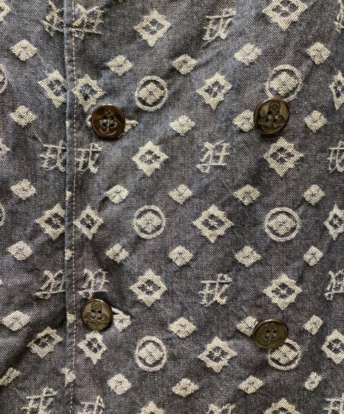 EVISU（エヴィス）EVISU (エヴィス) 家紋柄 デニムジャケット ブルー サイズ:46の古着・服飾アイテム