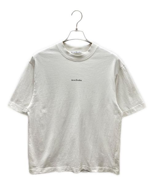 Acne studios（アクネ ストゥディオズ）ACNE STUDIOS (アクネ ストゥディオズ) ロゴTシャツ ホワイト サイズ:XSの古着・服飾アイテム