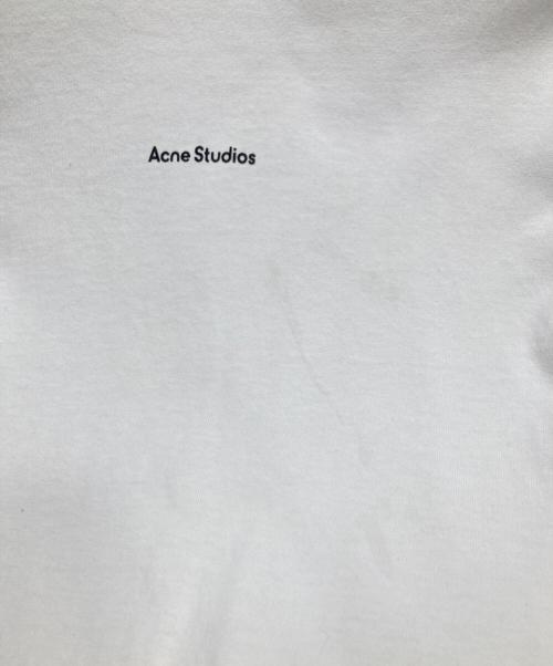Acne studios（アクネ ストゥディオズ）ACNE STUDIOS (アクネ ストゥディオズ) ロゴTシャツ ホワイト サイズ:XSの古着・服飾アイテム