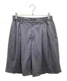 stein（シュタイン）の古着「WINDPROOF NYLON WIDE EASY SHORT TROUSERS - BLACK イージーナイロンショーツ」｜グレー