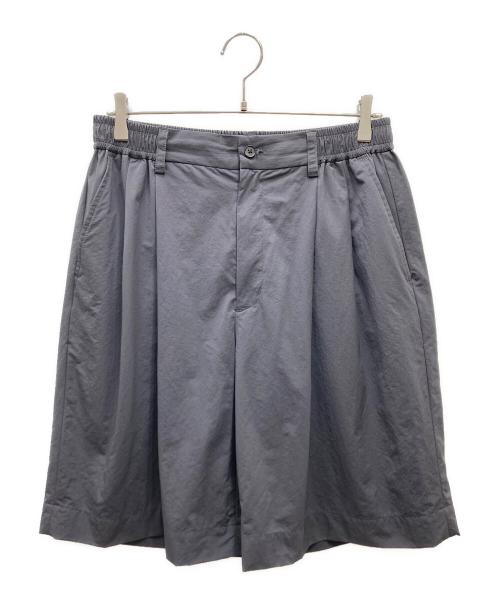 stein（シュタイン）stein (シュタイン) WINDPROOF NYLON WIDE EASY SHORT TROUSERS - BLACK イージーナイロンショーツ グレー サイズ:Mの古着・服飾アイテム