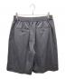 stein (シュタイン) WINDPROOF NYLON WIDE EASY SHORT TROUSERS - BLACK イージーナイロンショーツ グレー サイズ:M：35000円