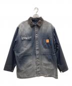 ）の古着「Vintage-effect work coat ヴィンテージエフェクトワークコート」｜ブラック