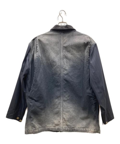 KHOKI（コッキ）KHOKI (コッキ) Vintage-effect work coat ヴィンテージエフェクトワークコート ブラック サイズ:SIZE３の古着・服飾アイテム