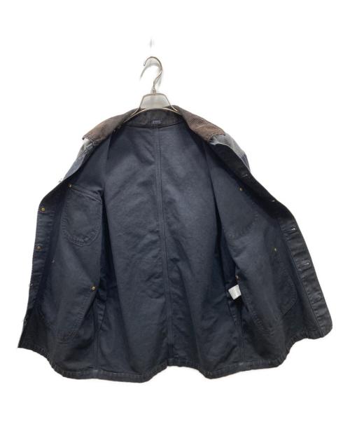 KHOKI（コッキ）KHOKI (コッキ) Vintage-effect work coat ヴィンテージエフェクトワークコート ブラック サイズ:SIZE３の古着・服飾アイテム