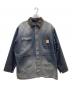 KHOKI（コッキ）の古着「Vintage-effect work coat ヴィンテージエフェクトワークコート」｜ブラック