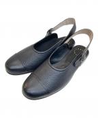 Post Productionポストプロダクション）の古着「FACE sandals フェイスサンダル」｜ブラック
