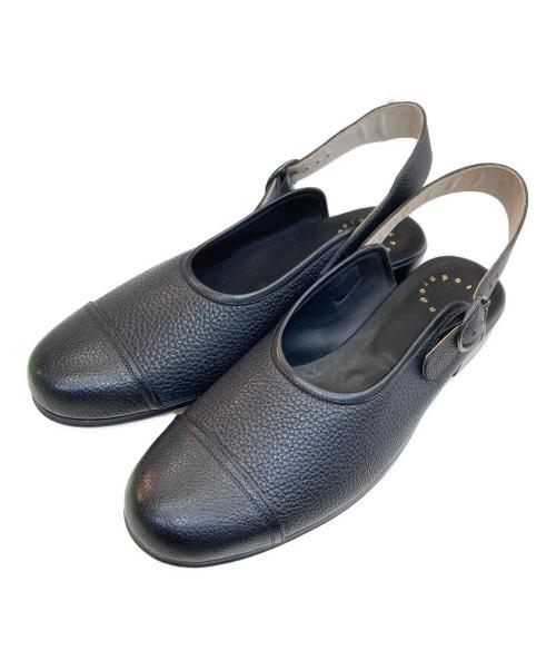 Post Production（ポストプロダクション）Post Production (ポストプロダクション) FACE sandals フェイスサンダル ブラック サイズ:7の古着・服飾アイテム