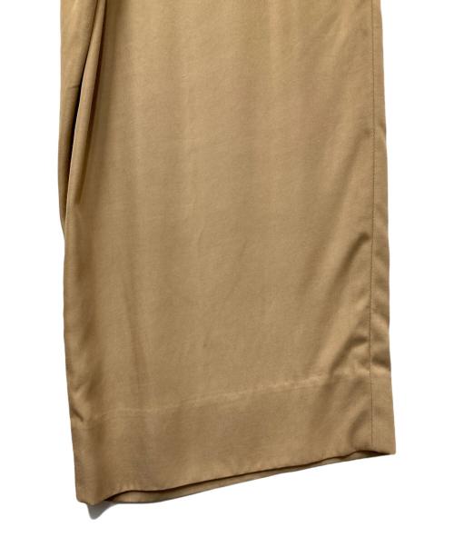CABAN（キャバン）CABaN (キャバン) レーヨンシルクツイル 2タックパンツ ベージュ サイズ:XSの古着・服飾アイテム