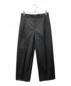 ntnエヌティーエヌ）の古着「BETA2-TUCK TROUSERS タックトラウザーズ」｜ブラック