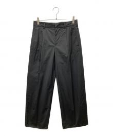 ntn（エヌティーエヌ）の古着「BETA2-TUCK TROUSERS タックトラウザーズ」｜ブラック