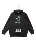 WIND AND SEA（ウィンダンシー）の古着「MICKEY MOUSE HOODIE プルオーバーパーカー WDS-C-DSN-23-Q4-01」｜グレー