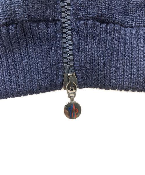 MONCLER（モンクレール）MONCLER (モンクレール) MAGLIONE TRICOT CARDIGAN ウールニット切替ダウンジャケット ブラック×ネイビー サイズ:SIZE　Sの古着・服飾アイテム