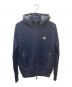 MONCLER（モンクレール）の古着「MAGLIONE TRICOT CARDIGAN ウールニット切替ダウンジャケット」｜ブラック×ネイビー