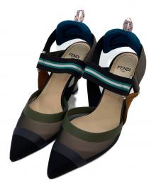 FENDI（フェンディ）の古着「コリブリスリングバッグシューズ」｜ブラック×ブルー