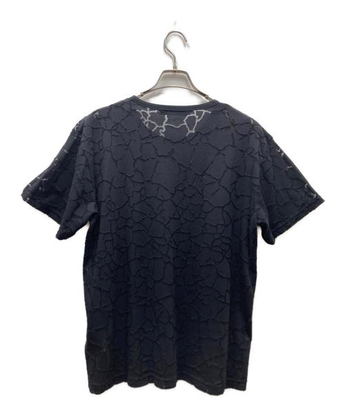 JOHN LAWRENCE SULLIVAN（ジョン ローレンス サリバン）JOHN LAWRENCE SULLIVAN (ジョン ローレンス サリバン) CRACKED JERSEY T-SHIRT Tシャツ ブラック サイズ:SIZE Sの古着・服飾アイテム