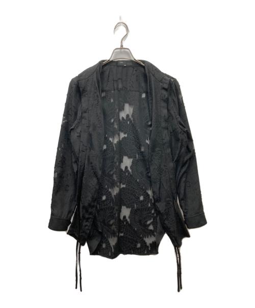 NOWL（ノウル）NOWL (ノウル) カットジャガードシャーリングシャツ ブラック サイズ:SIZE 2の古着・服飾アイテム