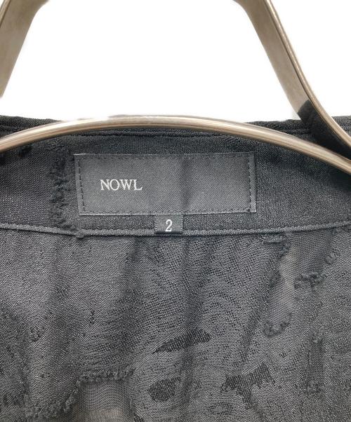 NOWL（ノウル）NOWL (ノウル) カットジャガードシャーリングシャツ ブラック サイズ:SIZE 2の古着・服飾アイテム