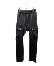 Francis MOR.K（フランシスト・モークス）の古着「HI-TENSION STRETCH ECO LEATHER 7P-PANT ストレッチエコレザーパンツ」｜ブラック