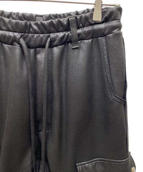 Francis MOR.K（フランシスト・モークス）Francis MOR.K (フランシスト・モークス) HI-TENSION STRETCH ECO LEATHER 7P-PANT ストレッチエコレザーパンツ ブラック サイズ:Freeの古着・服飾アイテム