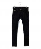 STRUMストラム）の古着「11oz オーガニックコットン ストレッチデニム SKINNY JOHN スキニー ワンウォッシュ STJ002-SN01」｜ブラック
