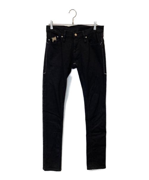 STRUM（ストラム）STRUM (ストラム) 11oz オーガニックコットン ストレッチデニム SKINNY JOHN スキニー ワンウォッシュ STJ002-SN01 ブラック サイズ:32inchの古着・服飾アイテム