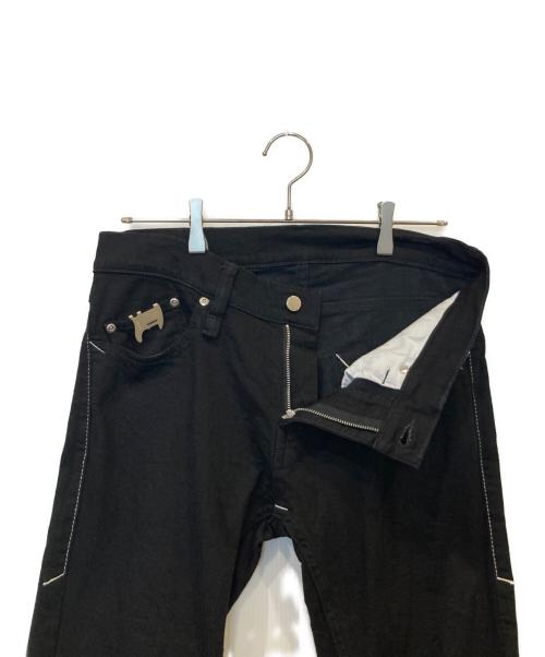 STRUM（ストラム）STRUM (ストラム) 11oz オーガニックコットン ストレッチデニム SKINNY JOHN スキニー ワンウォッシュ STJ002-SN01 ブラック サイズ:32inchの古着・服飾アイテム