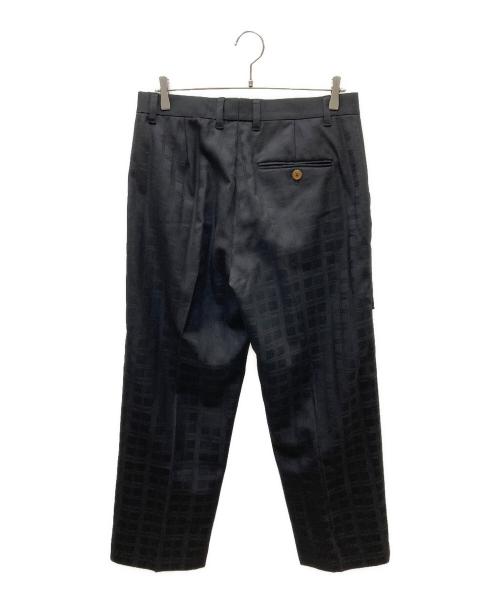 Vivienne Westwood man（ヴィヴィアン ウェストウッド マン）Vivienne Westwood man (ヴィヴィアン ウェストウッド マン) ウール切替スラックス ブラック サイズ:48の古着・服飾アイテム