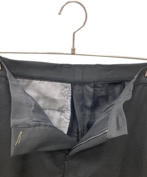 Vivienne Westwood man（ヴィヴィアン ウェストウッド マン）Vivienne Westwood man (ヴィヴィアン ウェストウッド マン) ウール切替スラックス ブラック サイズ:48の古着・服飾アイテム