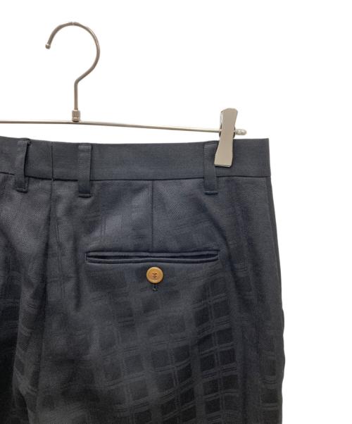 Vivienne Westwood man（ヴィヴィアン ウェストウッド マン）Vivienne Westwood man (ヴィヴィアン ウェストウッド マン) ウール切替スラックス ブラック サイズ:48の古着・服飾アイテム